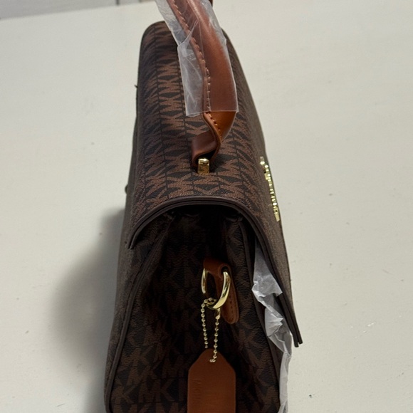 Michael Kors Brown Logo Messenger Bag - Picture 6 of 9